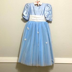 Pegeen Flower Girl Cloud Blue Dress